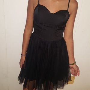 Black cocktail dress